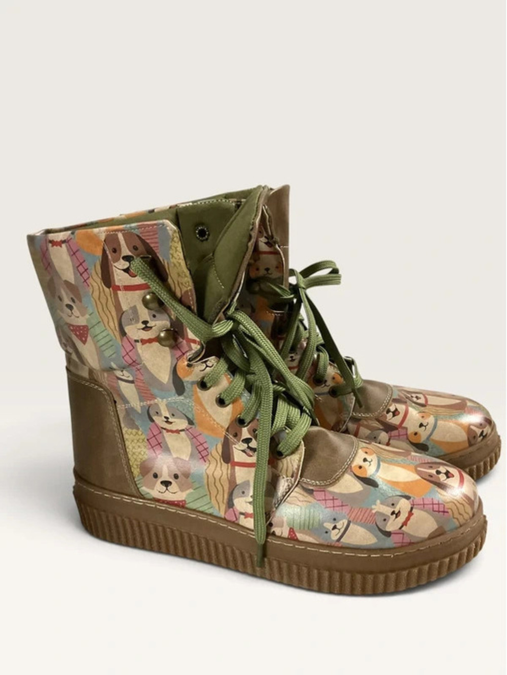 DOGO Future Ankle Boots Dog Print Design EU 39/US 8.5